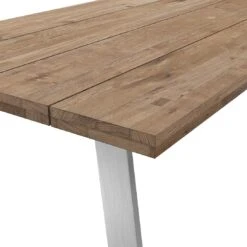 OUTLIV. Rustic Gartentisch 160x90cm Edelstahl/Teak Teak Recycelt 4 OUTLIV. Rustic Gartentisch 160x90cm Edelstahl/Teak Teak Recycelt -Outliv 1085197 5