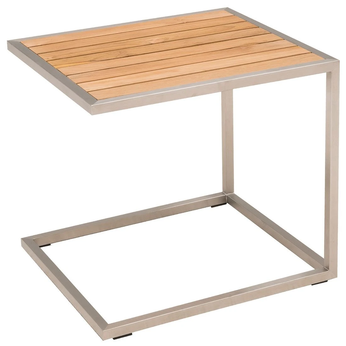 OUTLIV. Pasadena Beistelltisch 45x50x45cm Edelstahl/Teak Teak Natur OUTLIV. Pasadena Beistelltisch 45x50x45cm Edelstahl/Teak Teak Natur -Outliv 1091137 3