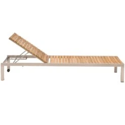 OUTLIV. Pasadena Gartenliege Edelstahl/Teak Teak Natur 4 OUTLIV. Pasadena Gartenliege Edelstahl/Teak Teak Natur -Outliv 1091148 5