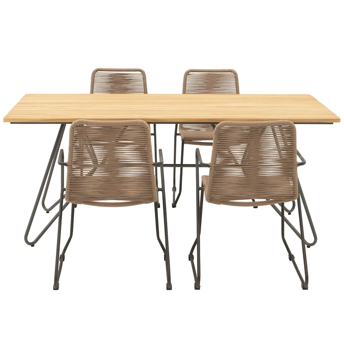 OUTLIV. Maranello Gartenmöbelset 5tlg Tisch 180x90 cm Taupe OUTLIV. Maranello Gartenmöbelset 5tlg Tisch 180x90 Cm Taupe -Outliv 1171910 2