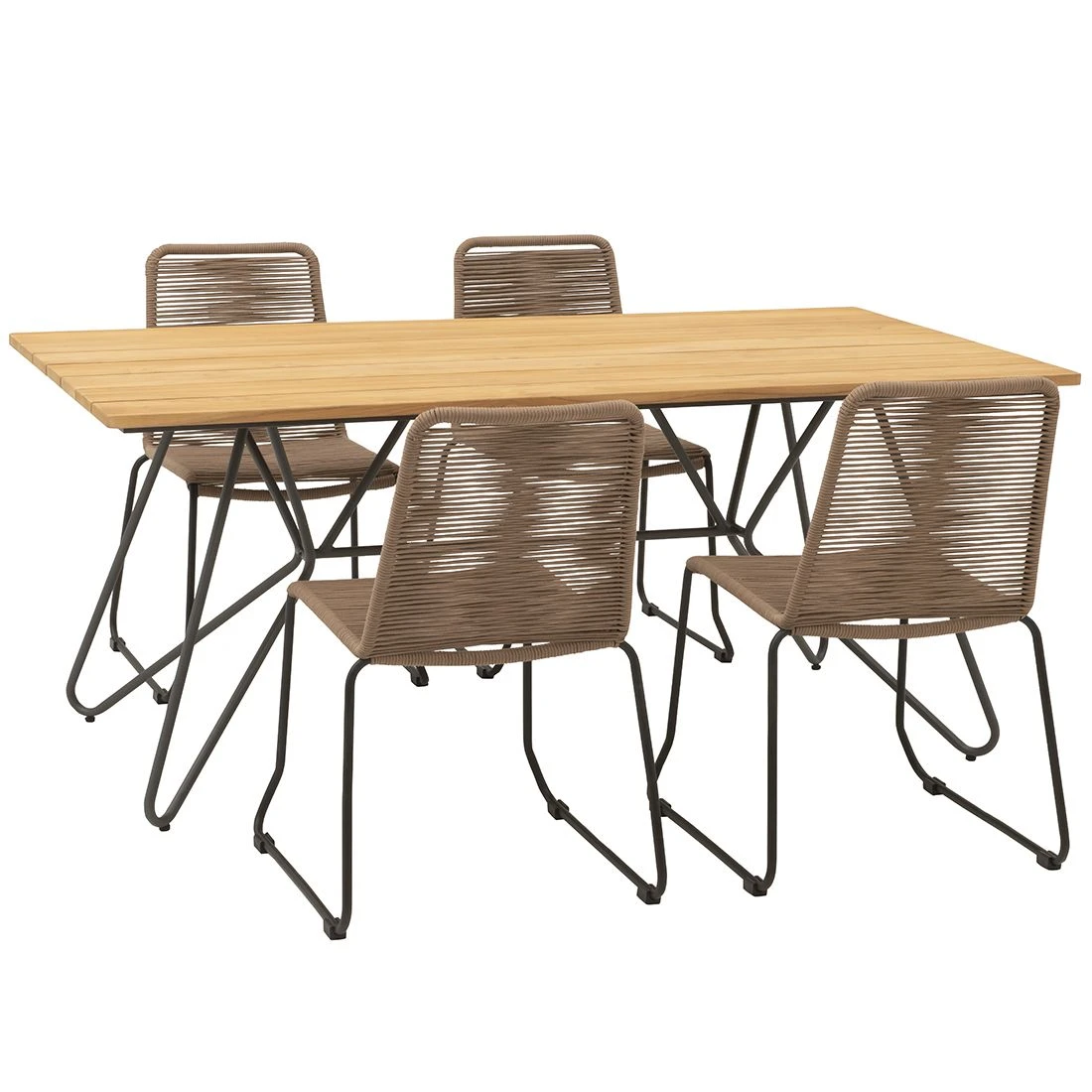 OUTLIV. Maranello Gartenmöbelset 5tlg Tisch 180x90cm Taupe OUTLIV. Maranello Gartenmöbelset 5tlg Tisch 180x90cm Taupe -Outliv 1171932 1