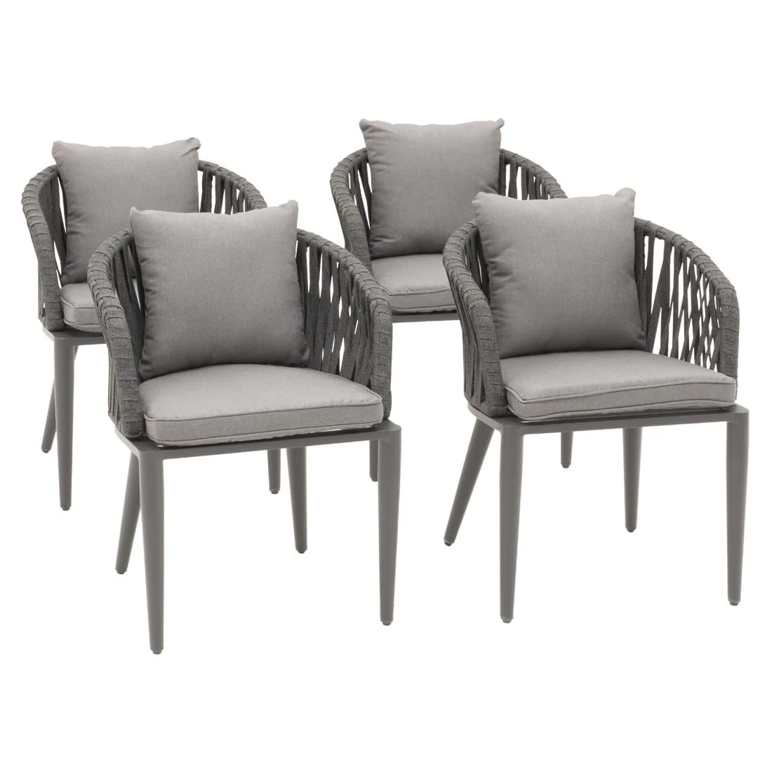 OUTLIV. Ciff Diningsessel Aluminium/Rope Anthrazit/Dark Grey OUTLIV. Ciff Diningsessel Aluminium/Rope Anthrazit/Dark Grey -Outliv 1171987 6