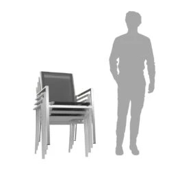 OUTLIV. Oviedo Gartenmöbelset 8-teilig Stapelsessel Mit OUTLIV. Tisch 200x100 Cm Edelstahl/Schwarz-Silber 8 OUTLIV. Oviedo Gartenmöbelset 8-teilig Stapelsessel Mit OUTLIV. Tisch 200x100 Cm Edelstahl/Schwarz-Silber -Outliv 1176519 9