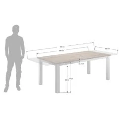 OUTLIV. Tampa Ausziehtisch 200/260x100 Edelstahl/Teak Teak Recycelt 2 OUTLIV. Tampa Ausziehtisch 200/260x100 Edelstahl/Teak Teak Recycelt -Outliv 1177300 2