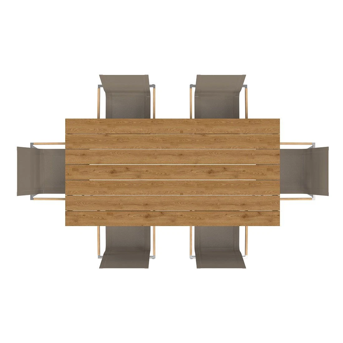 OUTLIV. Rimini Gartenmöbelset 7-tlg. Tisch 200x100cm Edelstahl/Taupe OUTLIV. Rimini Gartenmöbelset 7-tlg. Tisch 200x100cm Edelstahl/Taupe -Outliv 1178015 2