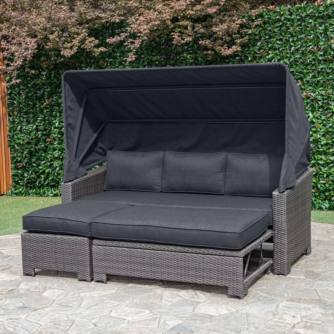 OUTLIV. Spain Loungeinsel mit Dach 3tlg. Aluminium/Olefin Braun/Grau OUTLIV. Spain Loungeinsel Mit Dach 3tlg. Aluminium/Olefin Braun/Grau -Outliv 1192062 2