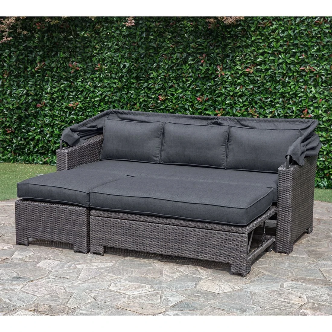 OUTLIV. Spain Loungeinsel mit Dach 3tlg. Aluminium/Olefin Braun/Grau OUTLIV. Spain Loungeinsel Mit Dach 3tlg. Aluminium/Olefin Braun/Grau -Outliv 1192062 3