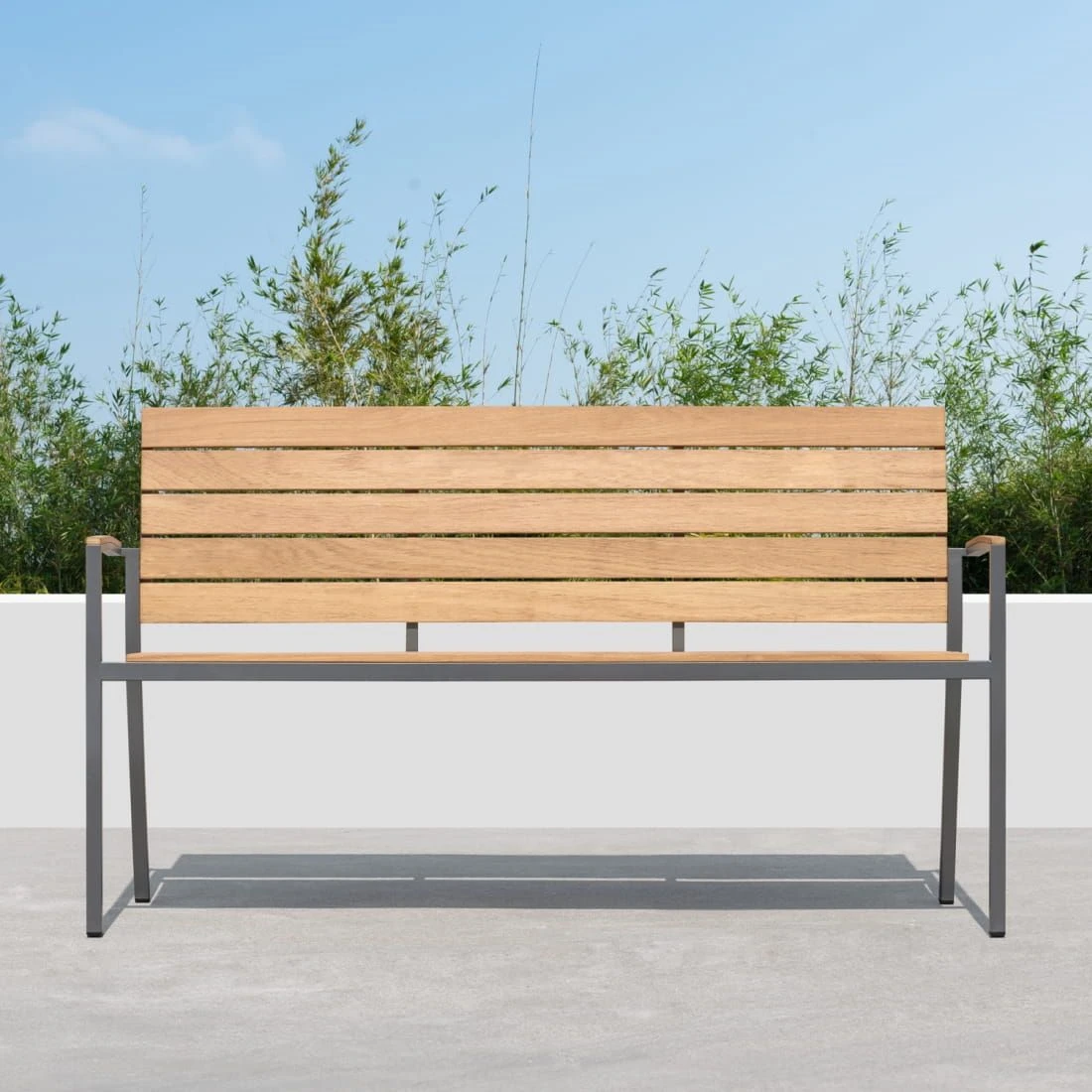 OUTLIV. Pamplona Gartenbank Edelstahl/Teak Dunkelgrau/Natur OUTLIV. Pamplona Gartenbank Edelstahl/Teak Dunkelgrau/Natur -Outliv 1197067 6