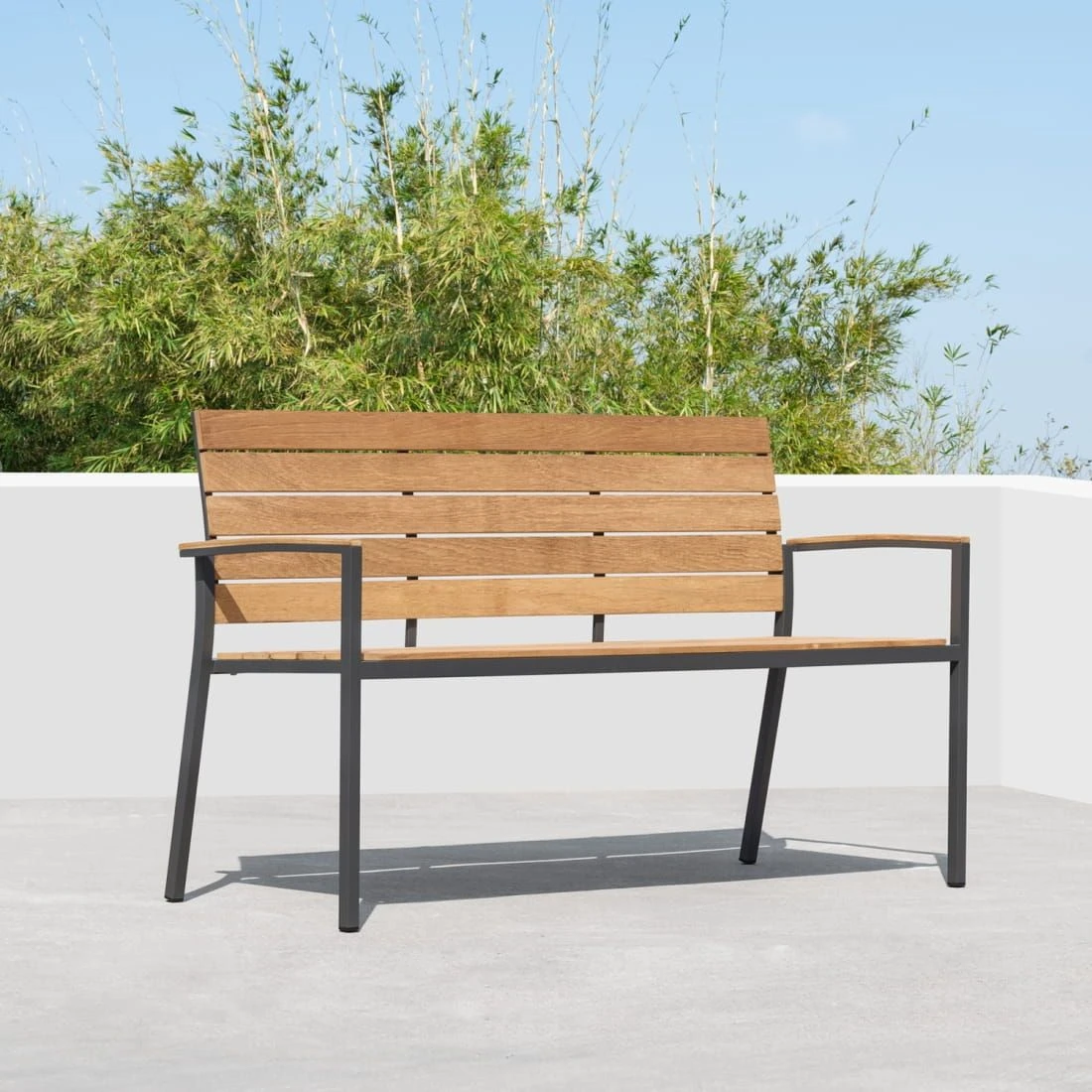 OUTLIV. Pamplona Gartenbank Edelstahl/Teak Dunkelgrau/Natur OUTLIV. Pamplona Gartenbank Edelstahl/Teak Dunkelgrau/Natur -Outliv 1197067 7