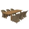 OUTLIV. Coventry Gartenmöbelset 7tlg. Dining Ausziehtisch Brown/Taupe