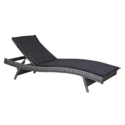 OUTLIV. Spain Gartenliege Geflecht Braun/Grau