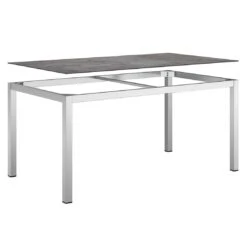 OUTLIV. Gartentisch 160x90cm Edelstahl/Glas-Keramikoptik Edelstahl/Dark Grey 3 OUTLIV. Gartentisch 160x90cm Edelstahl/Glas-Keramikoptik Edelstahl/Dark Grey -Outliv 1237250 4