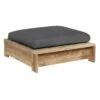 OUTLIV. Castello Loungehocker Teak/Sunproof Natur/Dunkelgrau