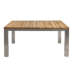 OUTLIV. Rimini Gartentisch 160x160cm Edelstahl/Teak Edelstahl/Teak Recycelt 3 OUTLIV. Rimini Gartentisch 160x160cm Edelstahl/Teak Edelstahl/Teak Recycelt -Outliv 1243256 4