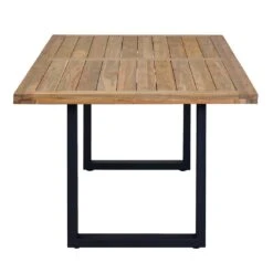 OUTLIV. Gartentisch 200x100cm Aluminium/Teak Recycelt Anthrazit/Natur -Outliv 1243707 3