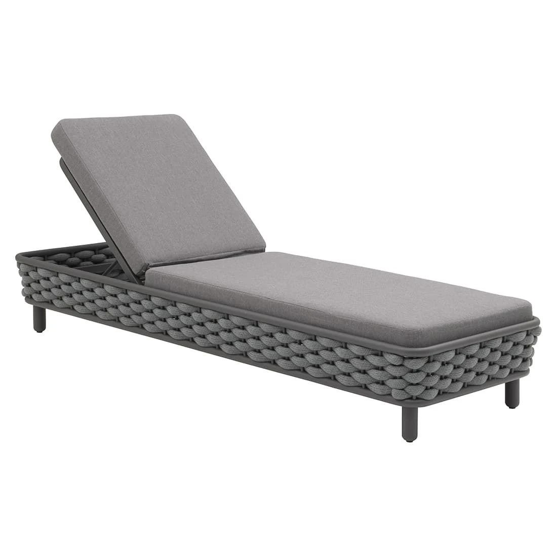 OUTLIV. Leon Gartenliege Aluminium/Rope/Acryl Anthrazit/Anthrazit-Blau-Meliert OUTLIV. Leon Gartenliege Aluminium/Rope/Acryl Anthrazit/Anthrazit-Blau-Meliert -Outliv 1248448 1