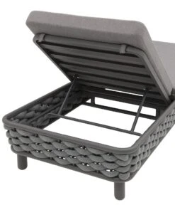 OUTLIV. Leon Gartenliege Aluminium/Rope/Acryl Anthrazit/Anthrazit-Blau-Meliert 6 OUTLIV. Leon Gartenliege Aluminium/Rope/Acryl Anthrazit/Anthrazit-Blau-Meliert -Outliv 1248448 7