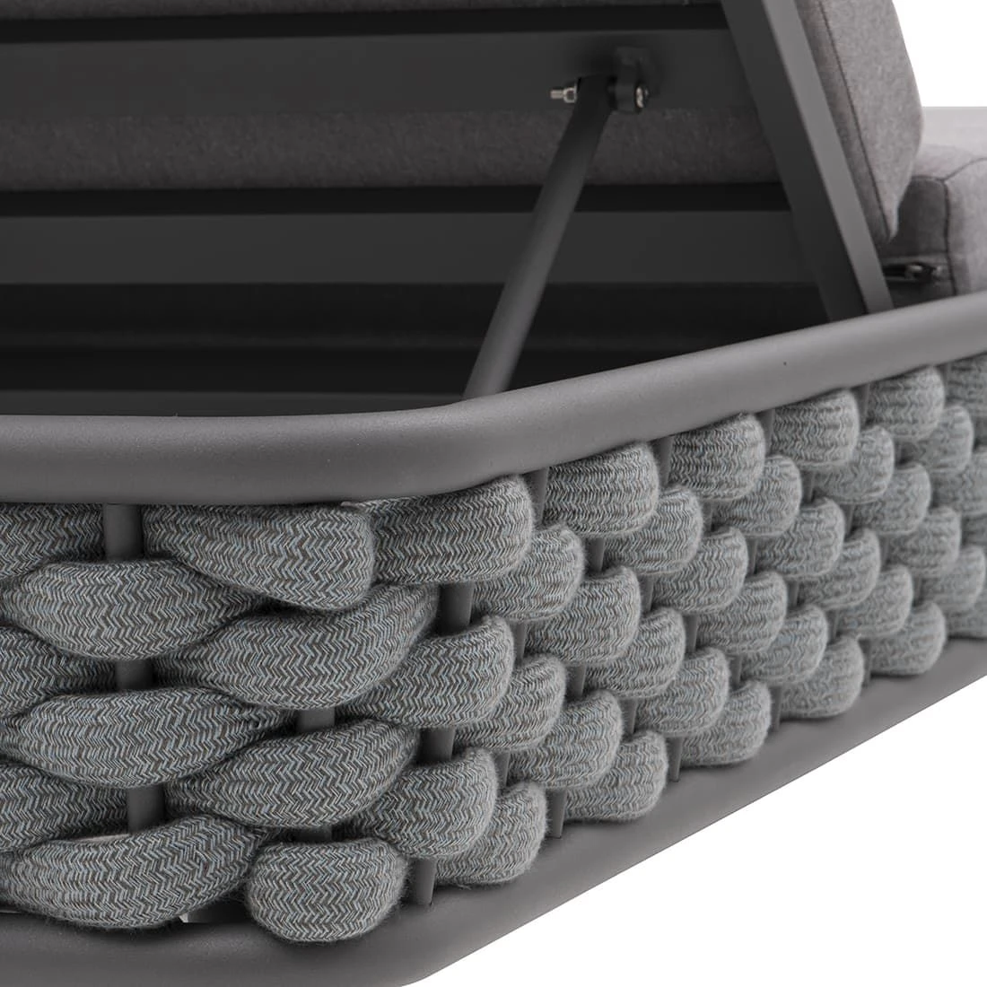 OUTLIV. Leon Gartenliege Aluminium/Rope/Acryl Anthrazit/Anthrazit-Blau-Meliert OUTLIV. Leon Gartenliege Aluminium/Rope/Acryl Anthrazit/Anthrazit-Blau-Meliert -Outliv 1248448 8