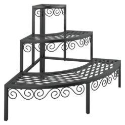 OUTLIV. Blumentreppe Stahl Anthrazit