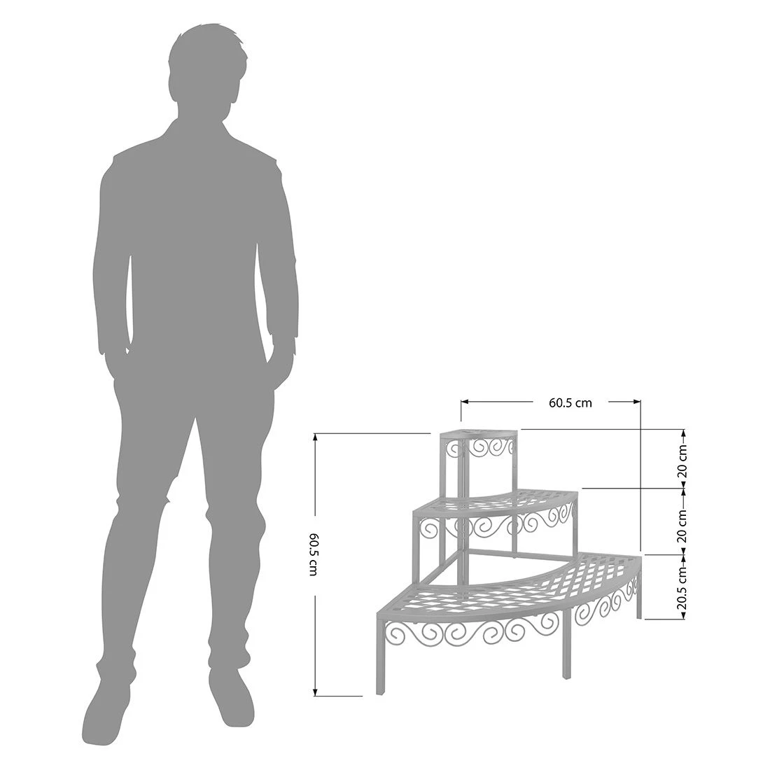 OUTLIV. Blumentreppe Stahl Anthrazit OUTLIV. Blumentreppe Stahl Anthrazit -Outliv 1262495 3