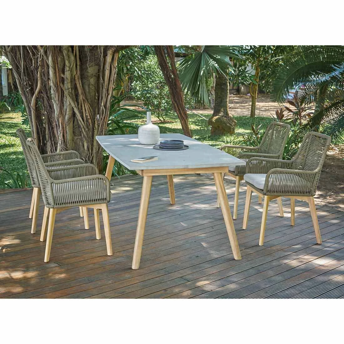 OUTLIV. Padua Gartensessel Rope/Akazie Teaklook Olivgrün OUTLIV. Padua Gartensessel Rope/Akazie Teaklook Olivgrün -Outliv 1267511 2