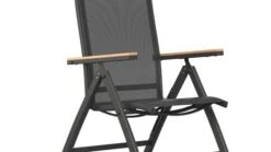 OUTLIV. Kobe Gartenmöbelset 5-tlg.mit Ausziehtisch 150/210x90 Cm Anthrazit/Natur