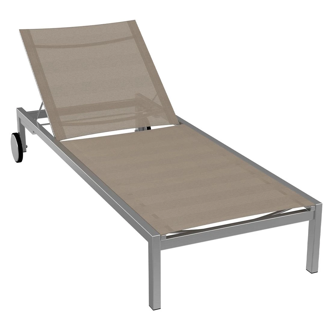 OUTLIV. Oviedo Gartenliege Edelstahl/Textilene Taupe OUTLIV. Oviedo Gartenliege Edelstahl/Textilene Taupe -Outliv 773820 2