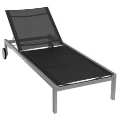 OUTLIV. Oviedo Gartenliege Edelstahl/Textilene Edelstahl/Schwarz 2 OUTLIV. Oviedo Gartenliege Edelstahl/Textilene Edelstahl/Schwarz -Outliv 794038 2