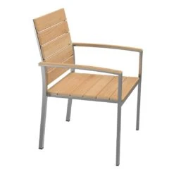 OUTLIV. Pamplona Stapelsessel Edelstahl/Teak Natur -Outliv 836641 3