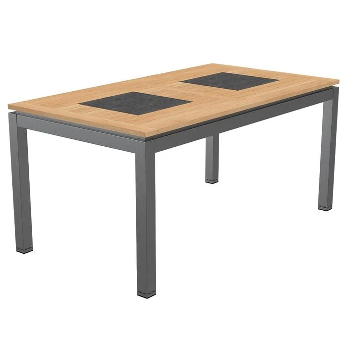 OUTLIV. Davos Gartentisch 160x88 cm Aluminium/Teak Anthrazit OUTLIV. Davos Gartentisch 160x88 Cm Aluminium/Teak Anthrazit -Outliv 879574 1