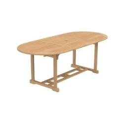 OUTLIV. Takoma Ausziehtisch Oval 160/220x100cm Teak Natur -Outliv 906139 4