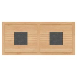 OUTLIV. Linz Gartentisch Aluminium/Teak Mit Keramikeinleger Anthrazit -Outliv 906590 2 1