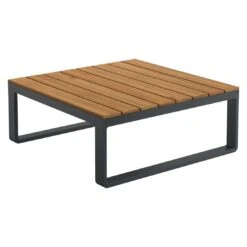 OUTLIV. Albufeira Ecklounge 3-teilig Aluminium/Akazie/Polster Schwarz/Teaklook/Royal Stone Grey -Outliv 931813 8