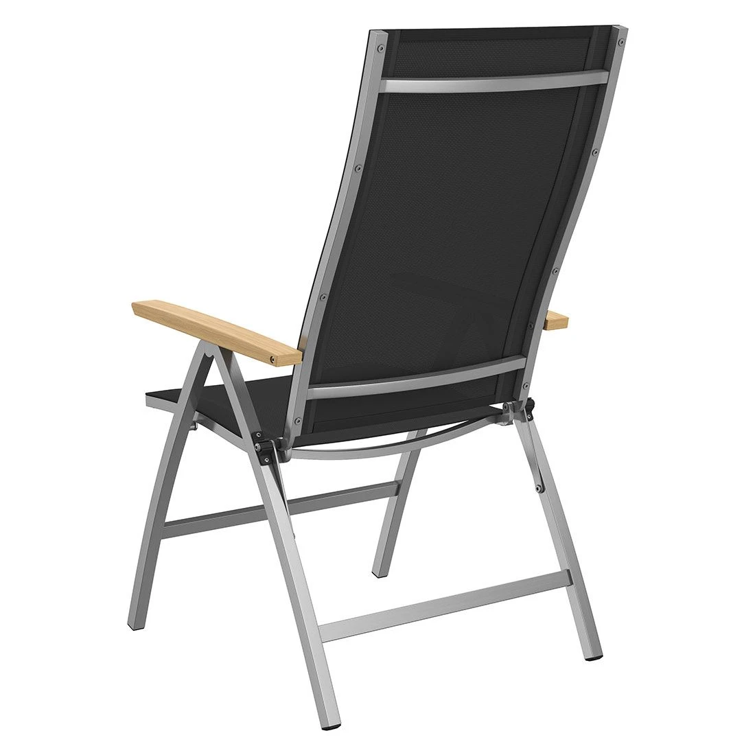 OUTLIV. Oviedo Klappsessel Edelstahl/Textilene/Teak-AL Schwarz OUTLIV. Oviedo Klappsessel Edelstahl/Textilene/Teak-AL Schwarz -Outliv 980059 6