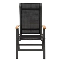 OUTLIV. Alpha Klappsessel Aluminium/Textilene Teakarmlehnen Anthrazit/Schwarz 2 OUTLIV. Alpha Klappsessel Aluminium/Textilene Teakarmlehnen Anthrazit/Schwarz -Outliv 987396 2