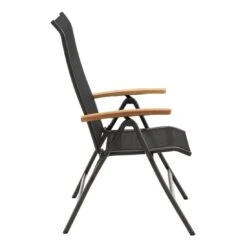 OUTLIV. Alpha Klappsessel Aluminium/Textilene Teakarmlehnen Anthrazit/Schwarz 3 OUTLIV. Alpha Klappsessel Aluminium/Textilene Teakarmlehnen Anthrazit/Schwarz -Outliv 987396 3