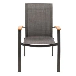 OUTLIV. Davos Stapelsessel Aluminium/Textilene Anthrazit/Grau -Outliv 990773 2