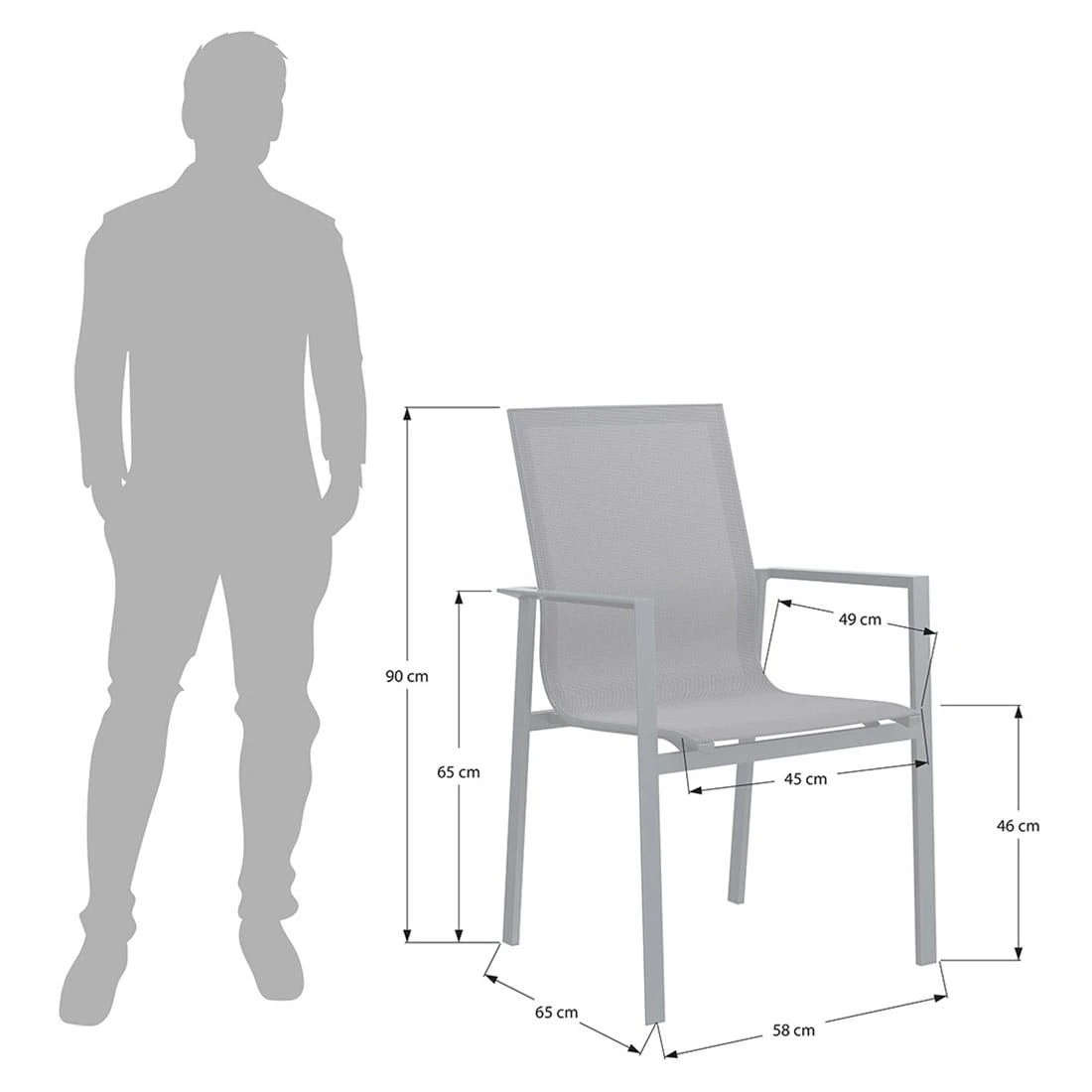 OUTLIV. Atlanta Gartenmöbelset 5-tlg. Tisch 160x90cm Anthrazit/Schwarz-Grau OUTLIV. Atlanta Gartenmöbelset 5-tlg. Tisch 160x90cm Anthrazit/Schwarz-Grau -Outliv atlanta gartenmoebelset 5 tlg mit gartentisch 160x90cm 1392394 10