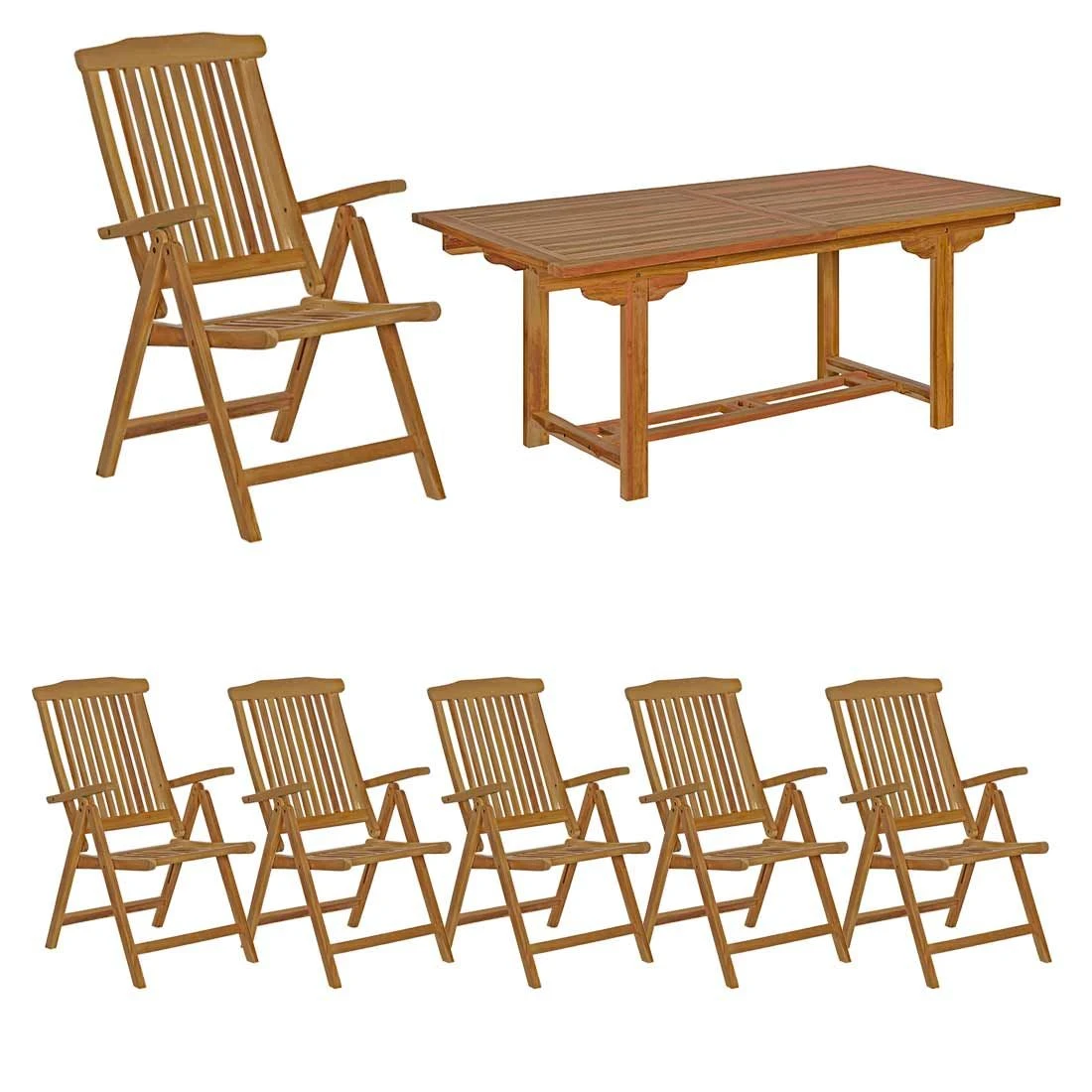 OUTLIV. Ontario Gartenmöbelset 7-tlg. mit Tisch 180/240x100cm Natur OUTLIV. Ontario Gartenmöbelset 7-tlg. Mit Tisch 180/240x100cm Natur -Outliv bounty gartenmoebelset 7 tlg mit ausziehtisch 180 240x100cm 1391998 1