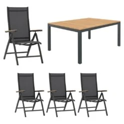 Outliv -Outliv gartenmoebelset 5 tlg mit ausziehtisch 150 210x90 1388665 1