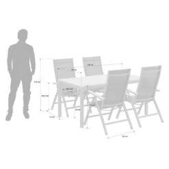 OUTLIV. Kobe Gartenmöbelset 5-tlg. Tisch 160x90cm Anthrazit 8 OUTLIV. Kobe Gartenmöbelset 5-tlg. Tisch 160x90cm Anthrazit -Outliv kobe gartenmoebelset 5 tlg mit gartentisch 160x90cm 1388709 9