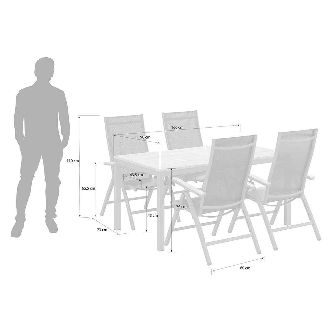 OUTLIV. Kobe Gartenmöbelset 5-tlg. Tisch 160x90cm Anthrazit OUTLIV. Kobe Gartenmöbelset 5-tlg. Tisch 160x90cm Anthrazit -Outliv kobe gartenmoebelset 5 tlg mit gartentisch 160x90cm 1388709 9