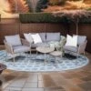 OUTLIV. Loungeset 5-tlg. Stahl/Rope Sand/Grau
