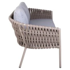 OUTLIV. Loungeset 5-tlg. Stahl/Rope Sand/Grau -Outliv outliv 5 tlg loungegruppe aluminium rope 1429552 6