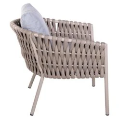 OUTLIV. Loungeset 5-tlg. Stahl/Rope Sand/Grau -Outliv outliv 5 tlg loungegruppe aluminium rope 1429552 9