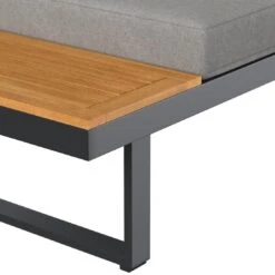 OUTLIV. Alpha Ecklounge 3-tlg. Aluminium/Kunstfaser Anthrazit/Dunkelgrau -Outliv outliv alpha loungeset 3ttlg aluminium olefin anthrazit dunkelgrau 1239384 11