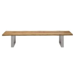 OUTLIV. Ascona Gartenbank 240m Edelstahl/Teak Teak Recycelt