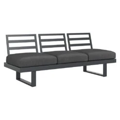 OUTLIV. Atlanta Gartensofa Aluminium/Olefin Anthrazit 4 OUTLIV. Atlanta Gartensofa Aluminium/Olefin Anthrazit -Outliv outliv atlanta diningbank aluminium olefin 1342476 4