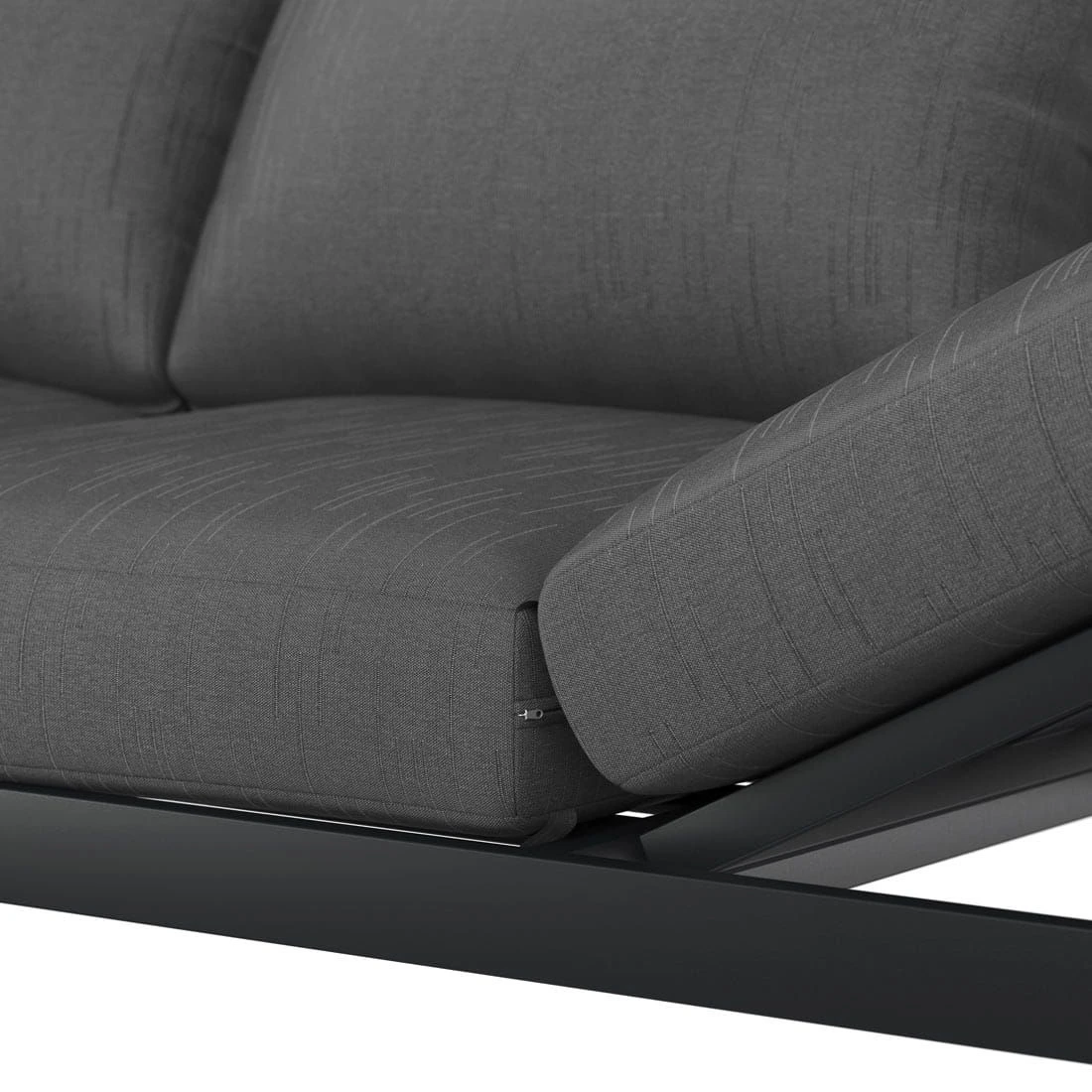 OUTLIV. Atlanta Gartensofa Aluminium/ Olefin Anthrazit/Grau OUTLIV. Atlanta Gartensofa Aluminium/ Olefin Anthrazit/Grau -Outliv outliv atlanta loungeliege aluminium olefin anthrazit grau 1246204 10