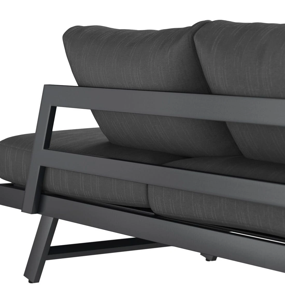 OUTLIV. Atlanta Gartensofa Aluminium/ Olefin Anthrazit/Grau OUTLIV. Atlanta Gartensofa Aluminium/ Olefin Anthrazit/Grau -Outliv outliv atlanta loungeliege aluminium olefin anthrazit grau 1246204 12